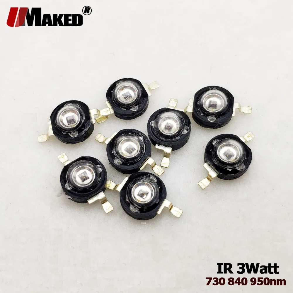 3W Infrared IR LED Chip for CCTV