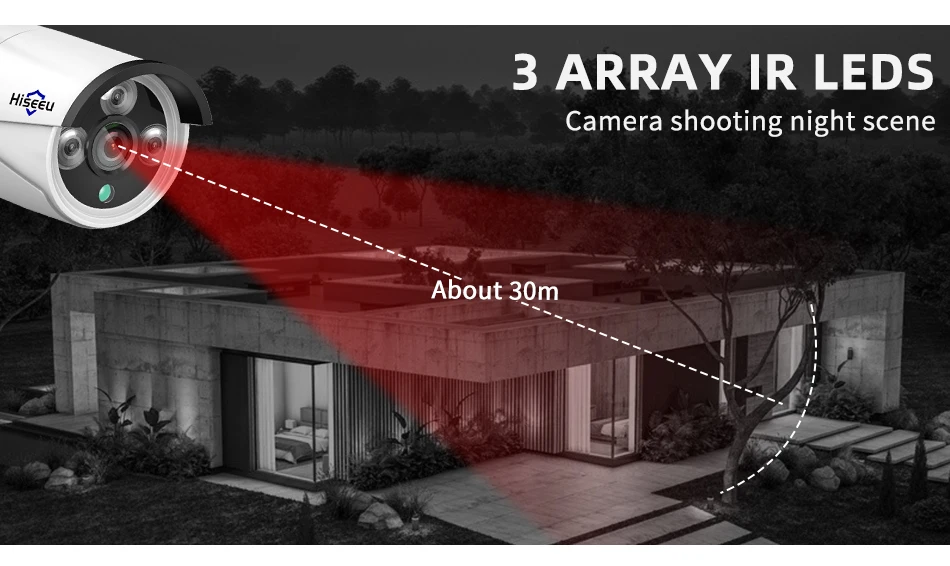 Hiseeu WiFi Security Camera IP66
