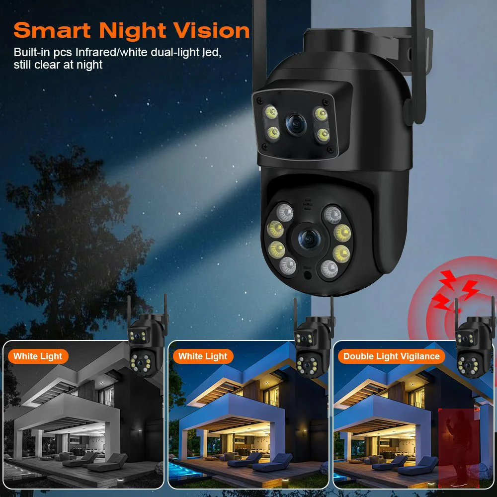 8MP 4K Dual Lens PTZ Camera