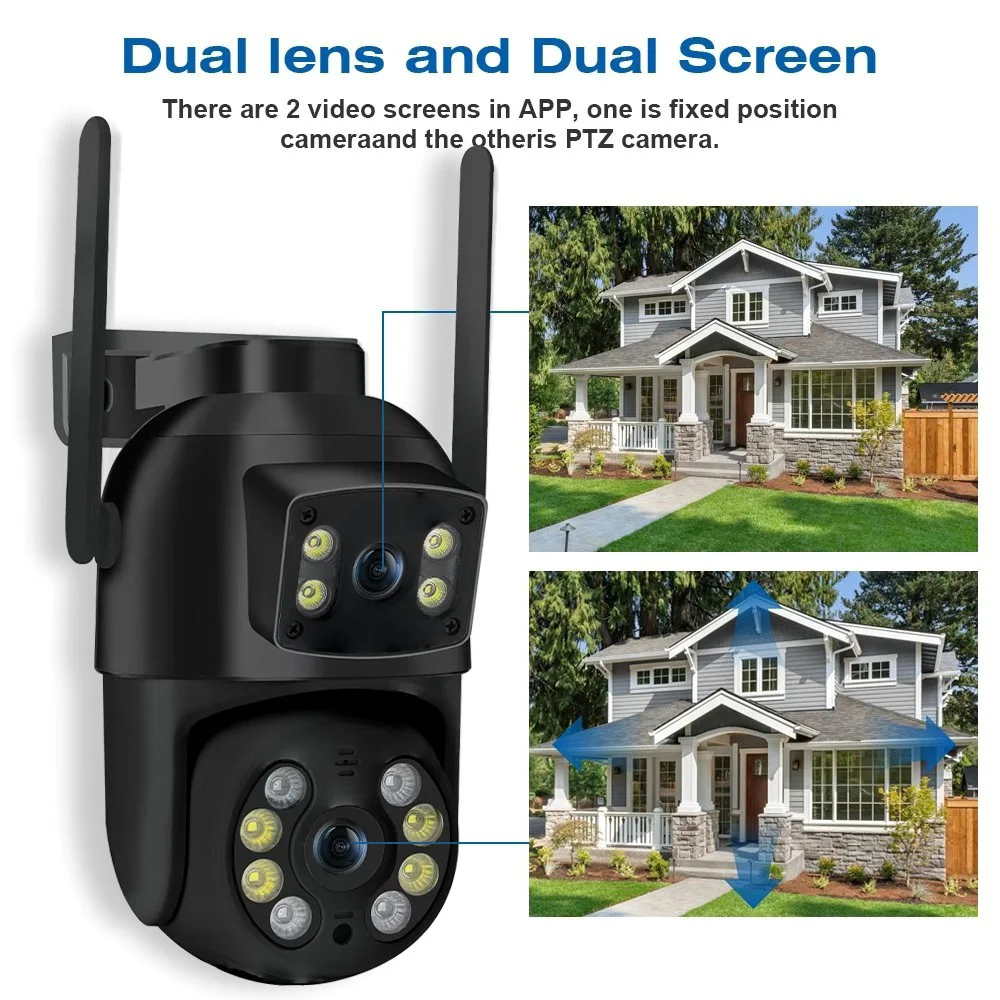 8MP 4K Dual Lens PTZ Camera
