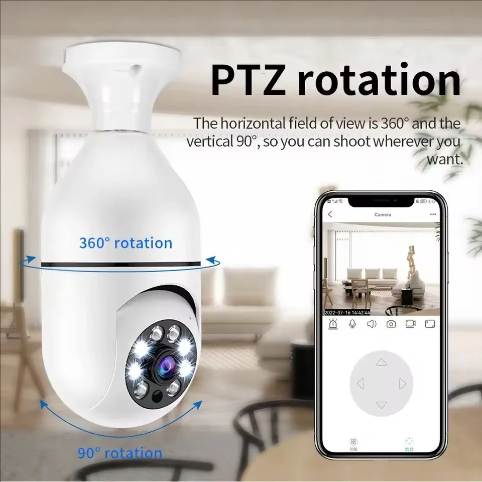 E27 WiFi Bulb Security Camera
