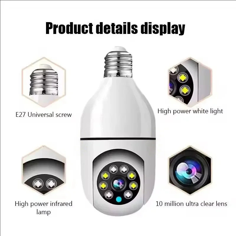 E27 WiFi Bulb Security Camera