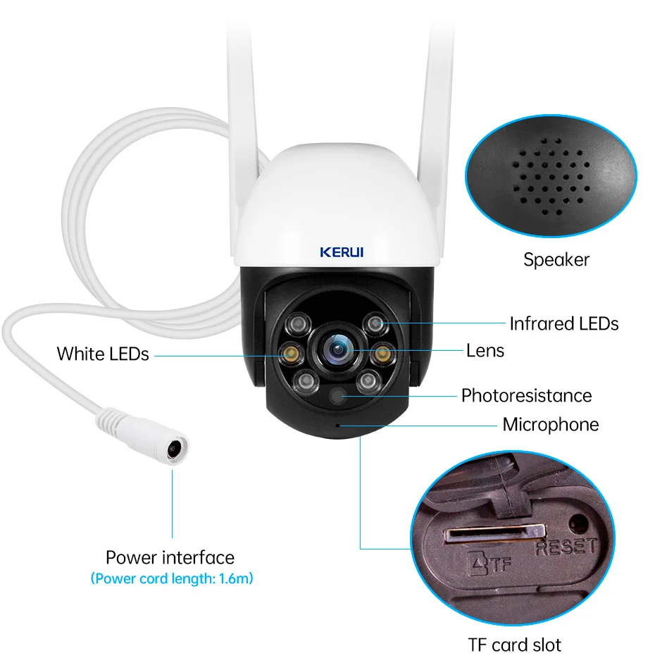 KERUI 8MP PTZ WiFi Security Camera