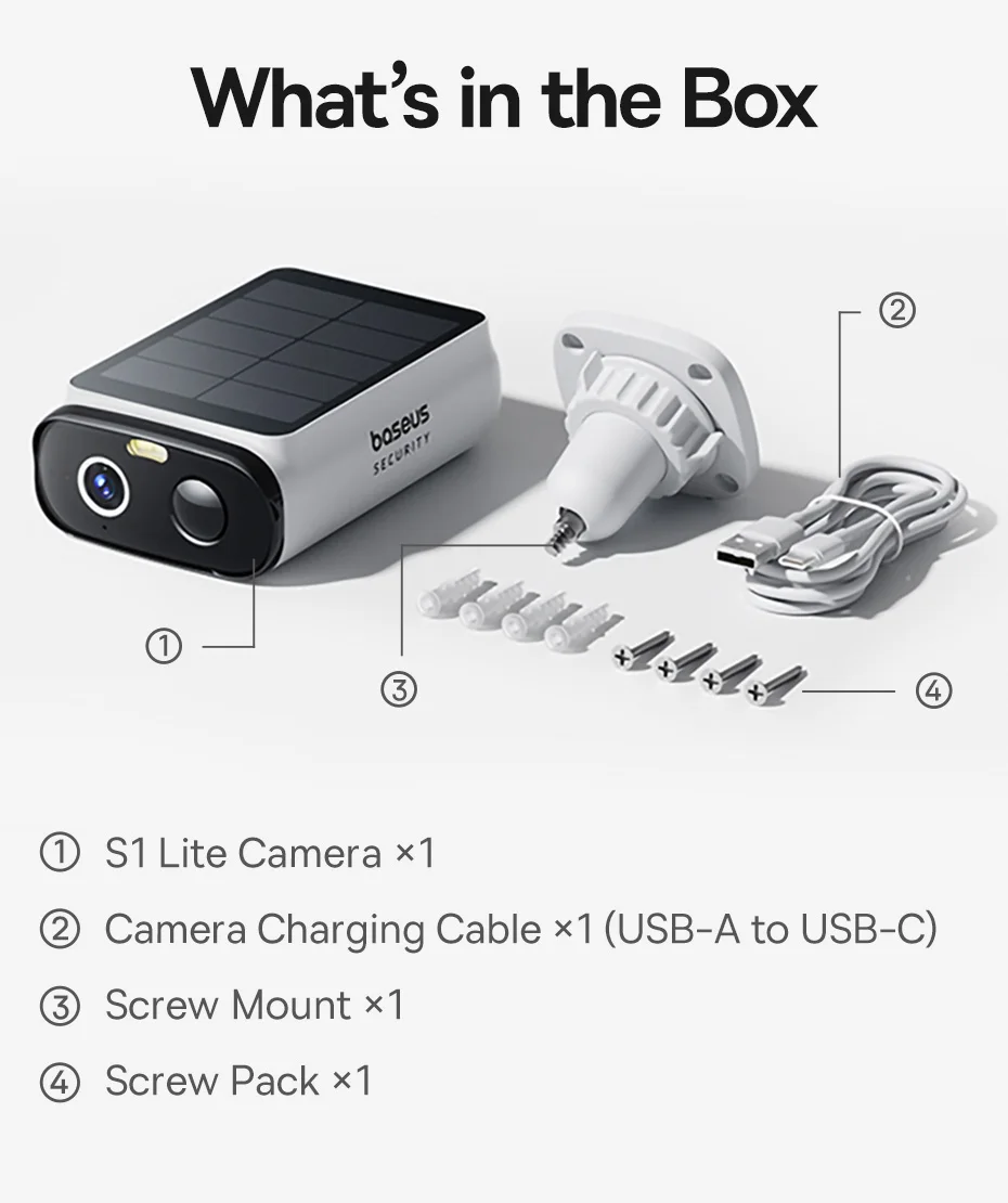 Baseus S1 Lite Solar Security Camera