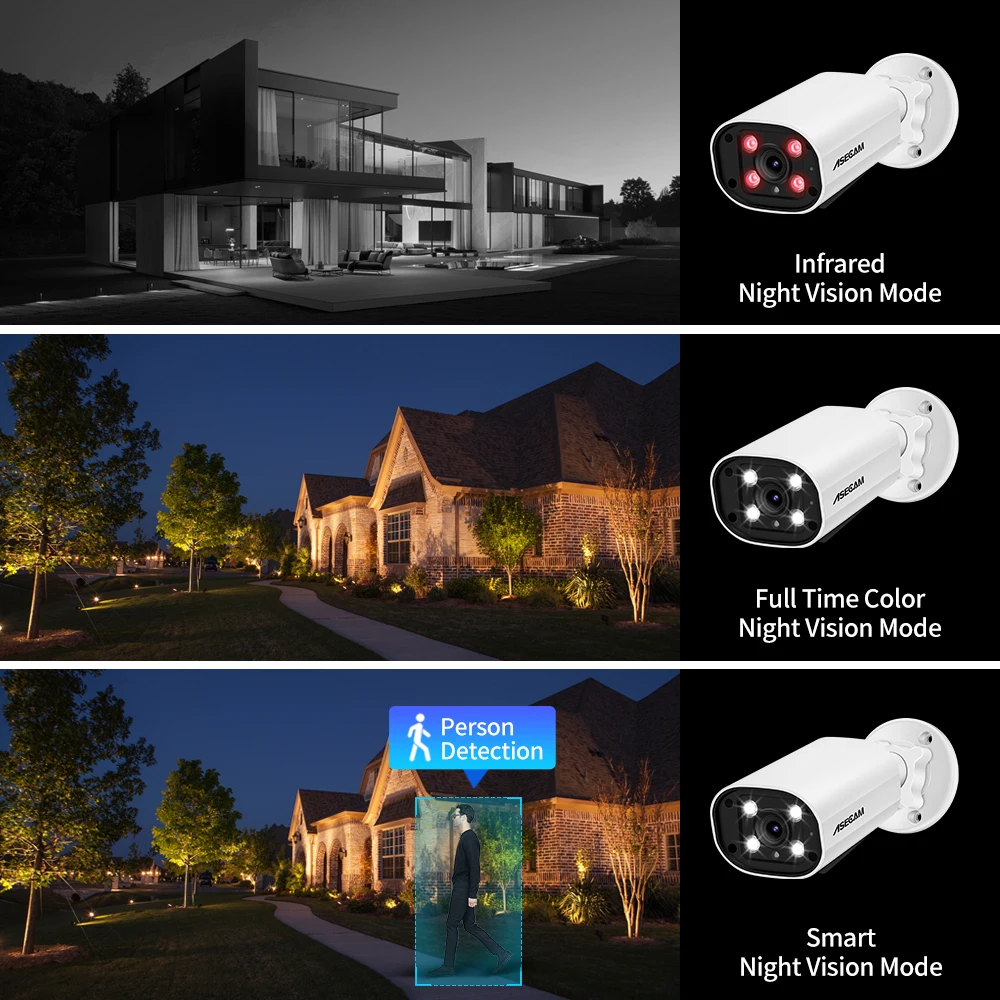 ASECAM 4K 8MP PoE Security Camera