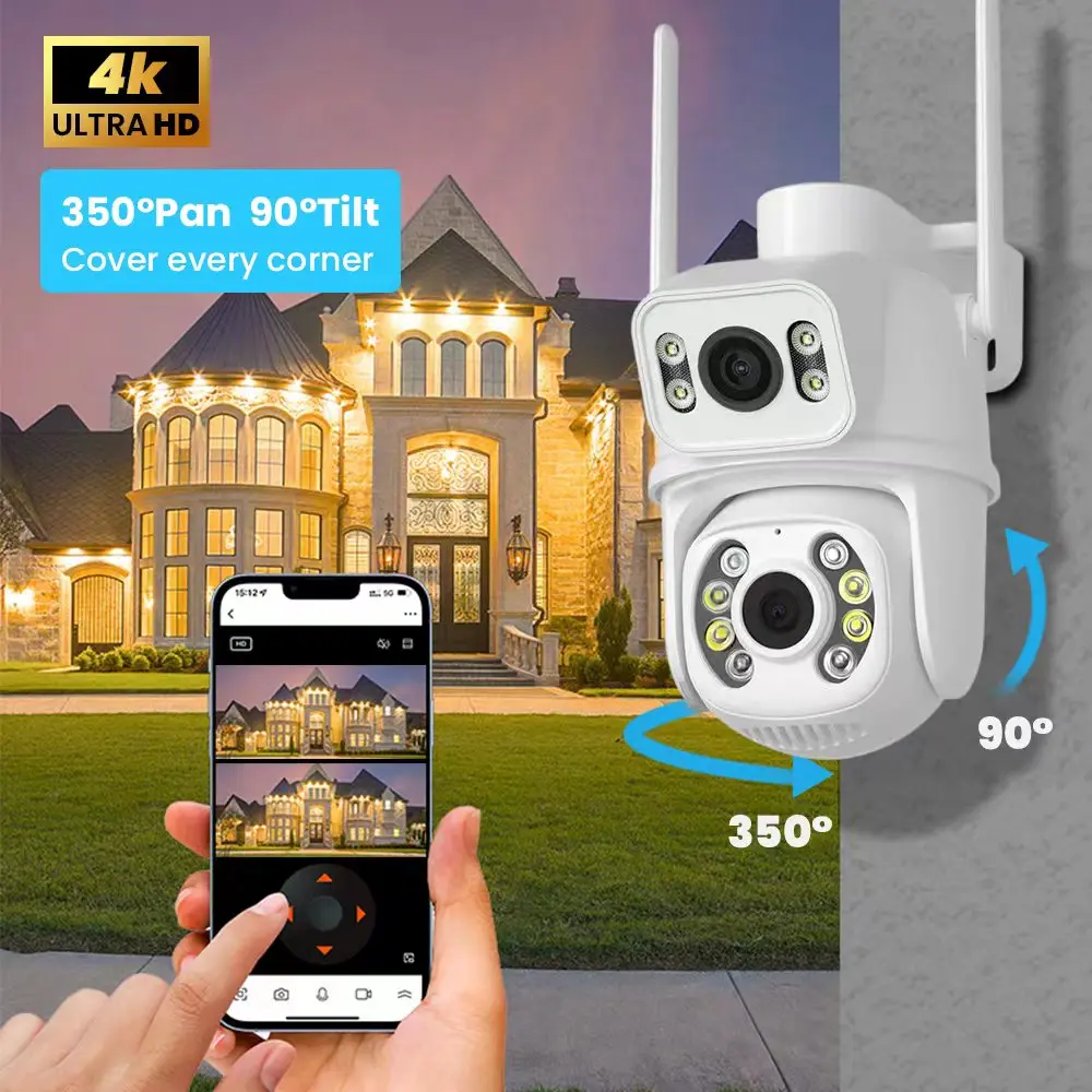 4K 8MP Dual Lens PTZ Security Camera