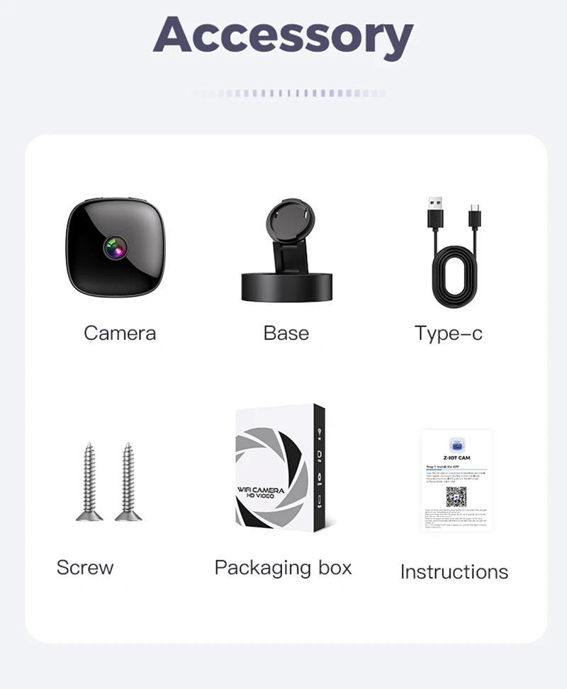 4K Wireless WiFi Security Camera