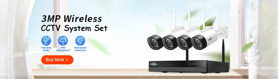 Hiseeu WiFi Security Camera IP66