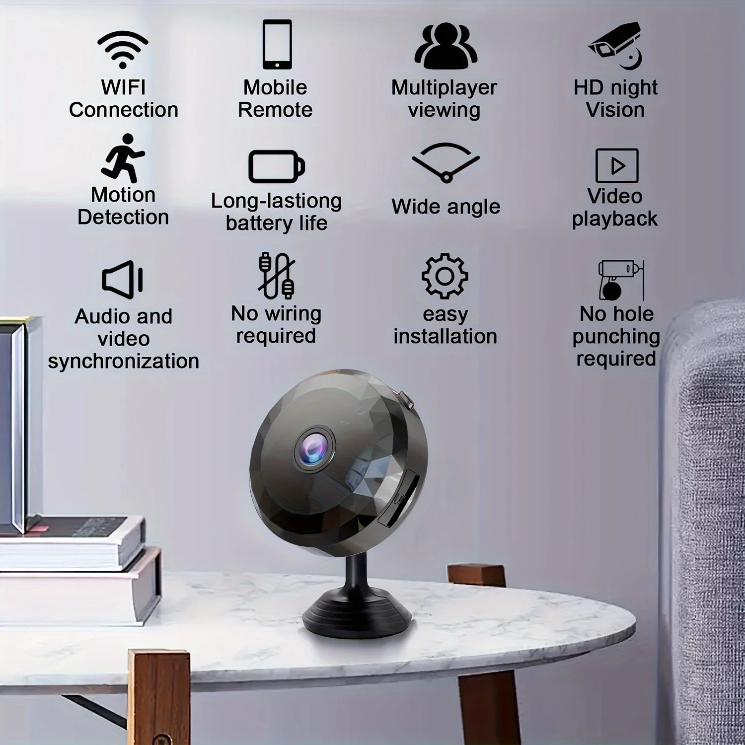 Mini WiFi Security Camera 1080P