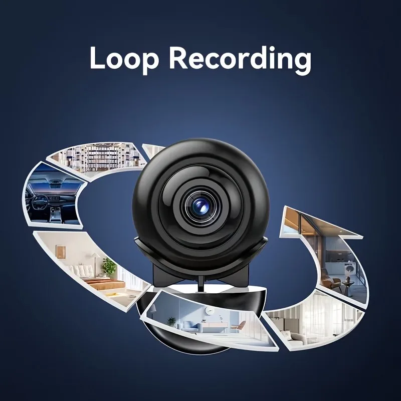 Mini 1080P Wireless Security Camera with Night Vision & Motion Alerts