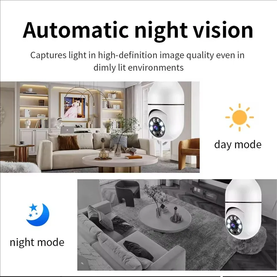 E27 WiFi Bulb Security Camera