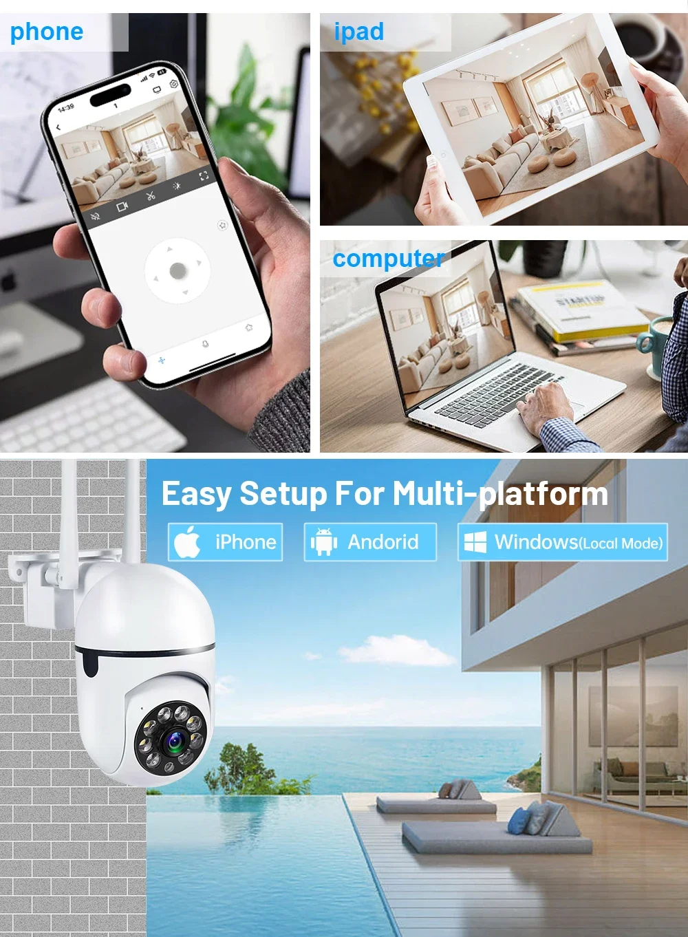 8MP WiFi Auto Tracking Camera