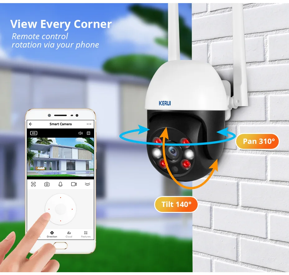 KERUI 8MP PTZ WiFi Security Camera