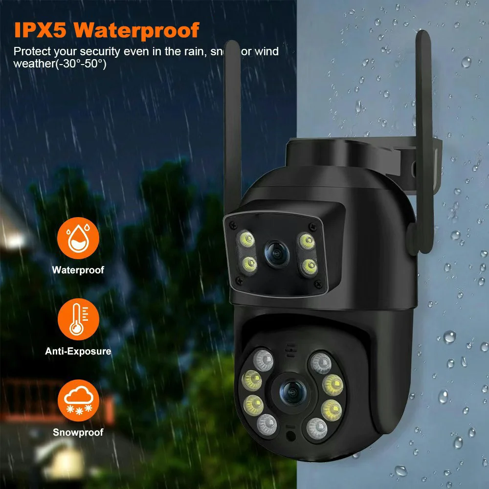 8MP 4K Dual Lens PTZ Camera