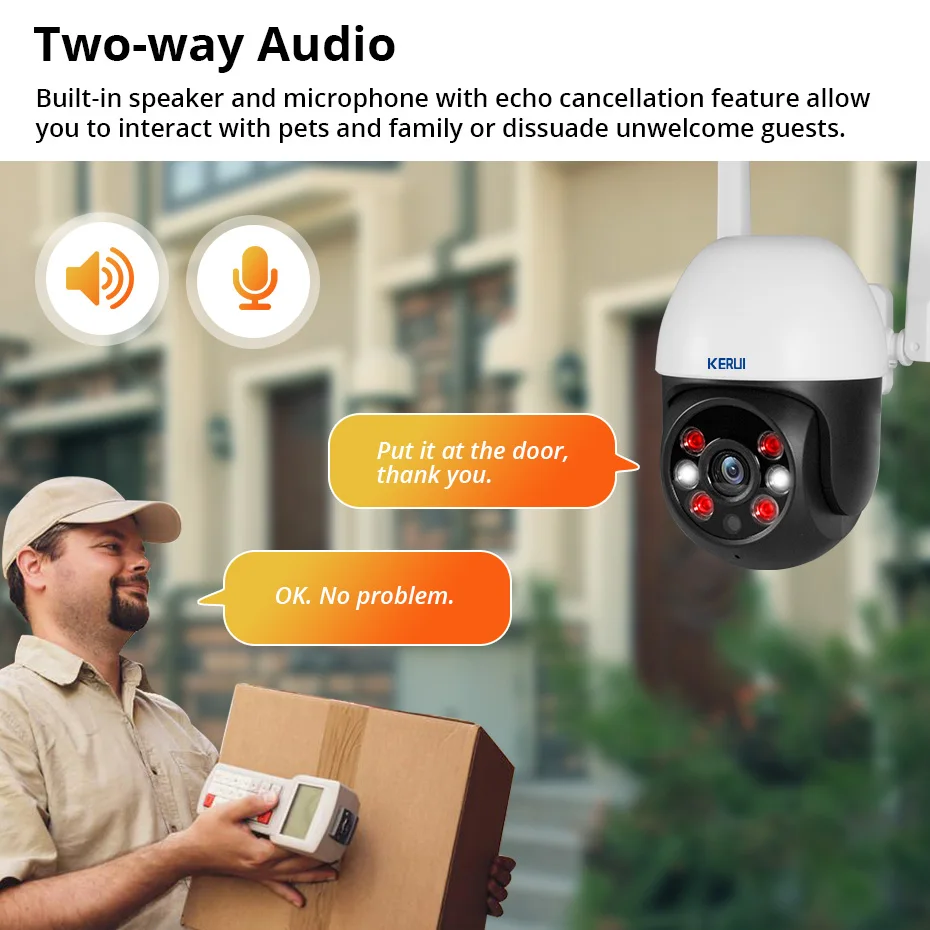 KERUI 8MP PTZ WiFi Security Camera