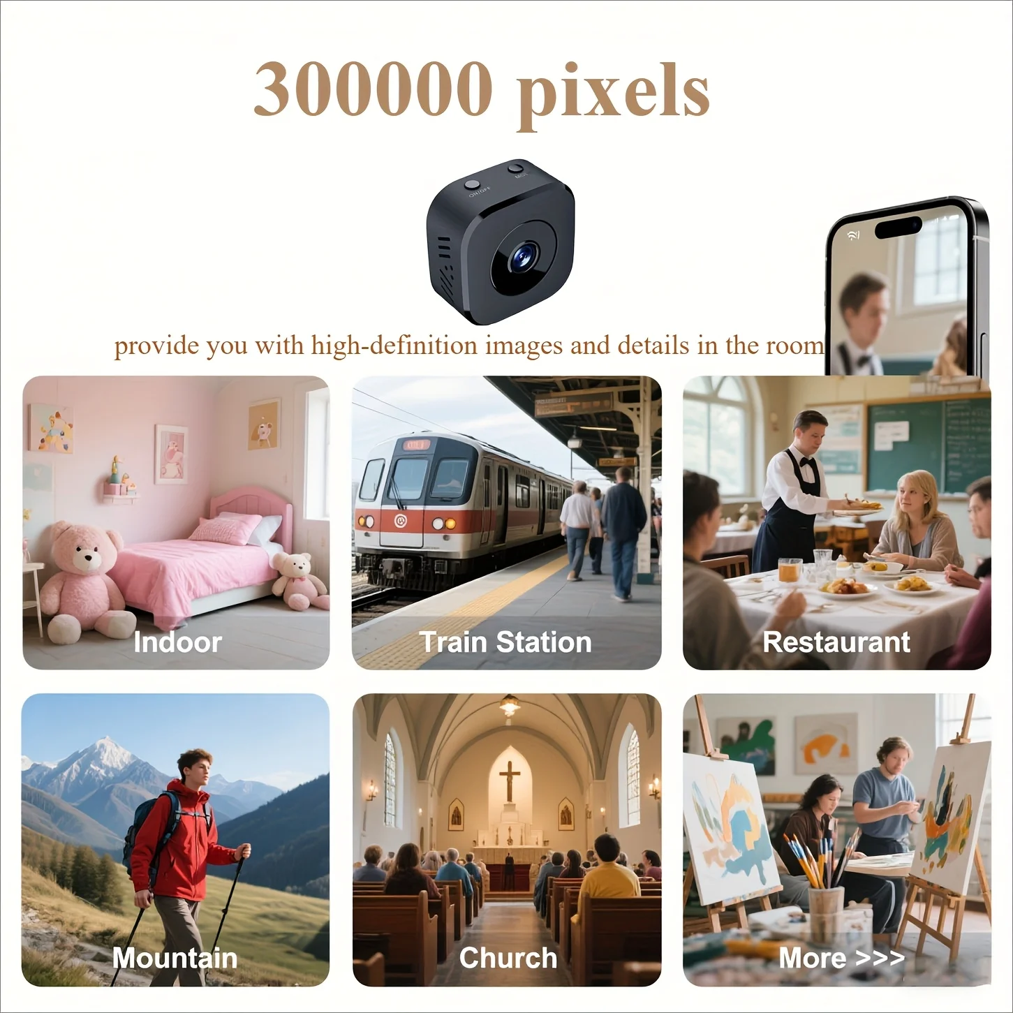 Mini HD WiFi Security Camera