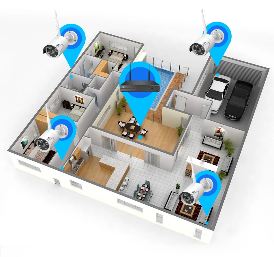 Hiseeu WiFi Security Camera IP66