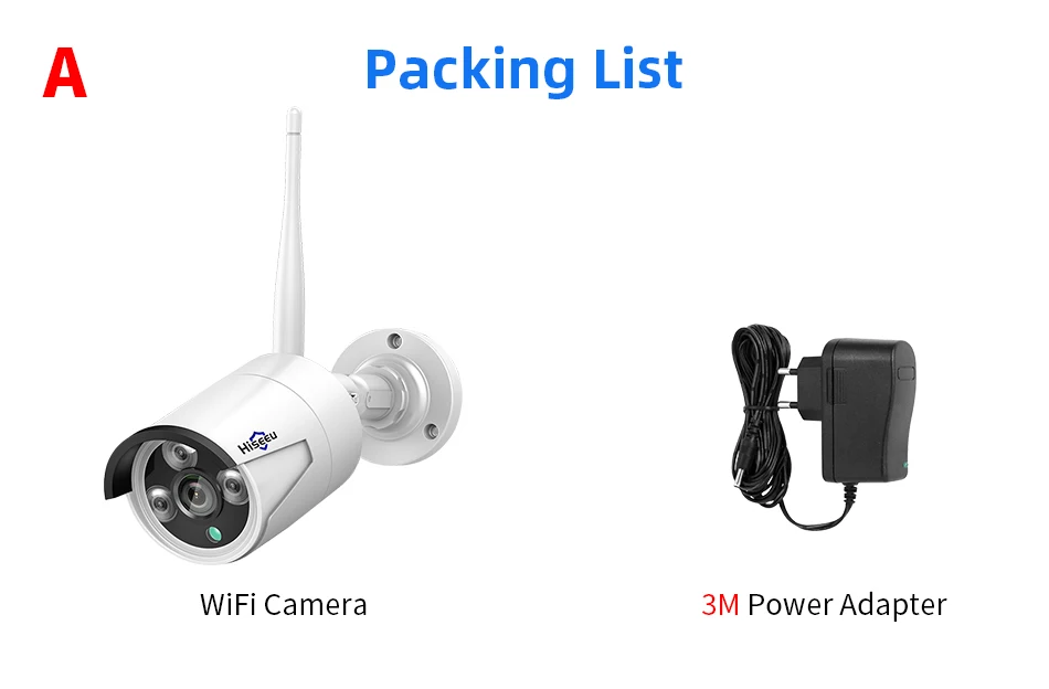 Hiseeu WiFi Security Camera IP66