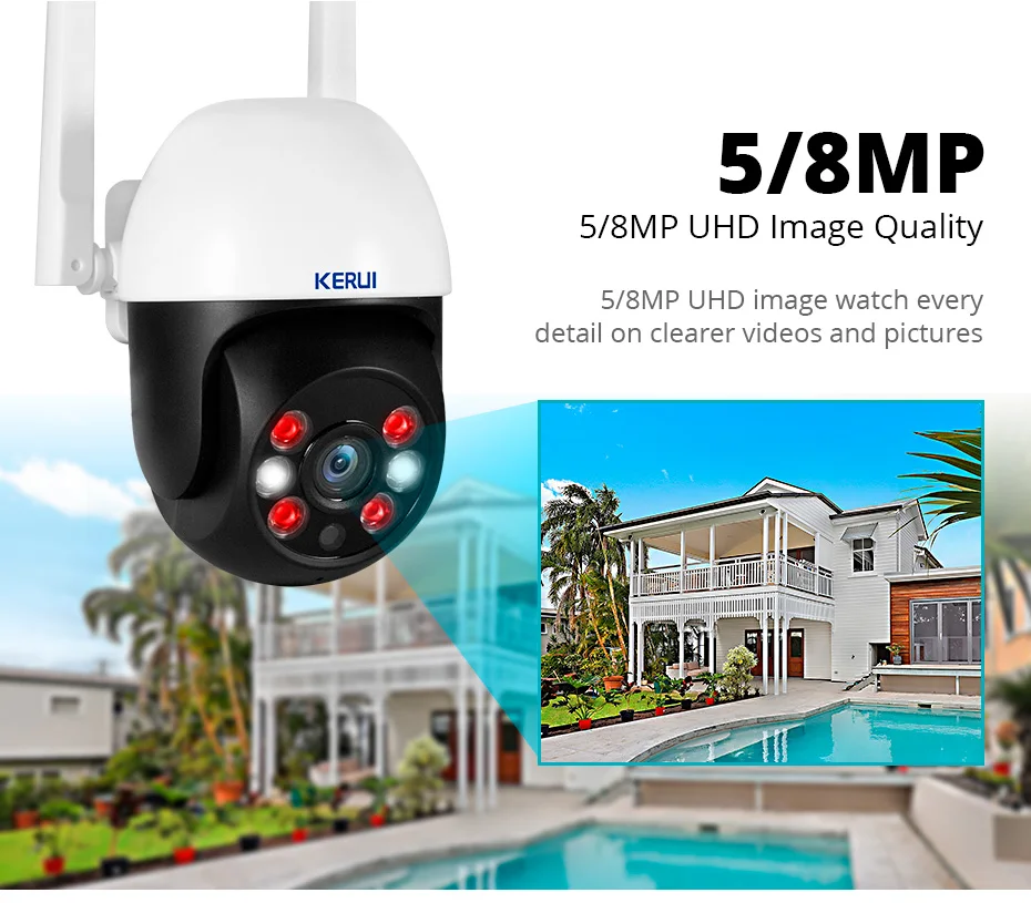 KERUI 8MP PTZ WiFi Security Camera