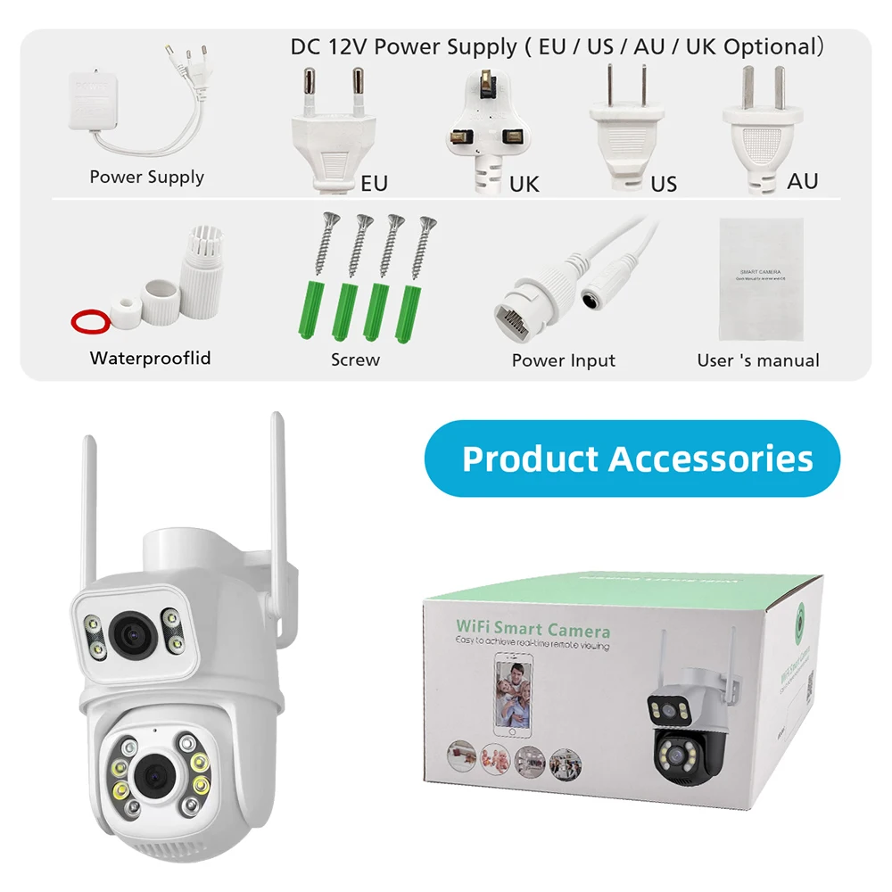 4K 8MP Dual Lens PTZ Security Camera