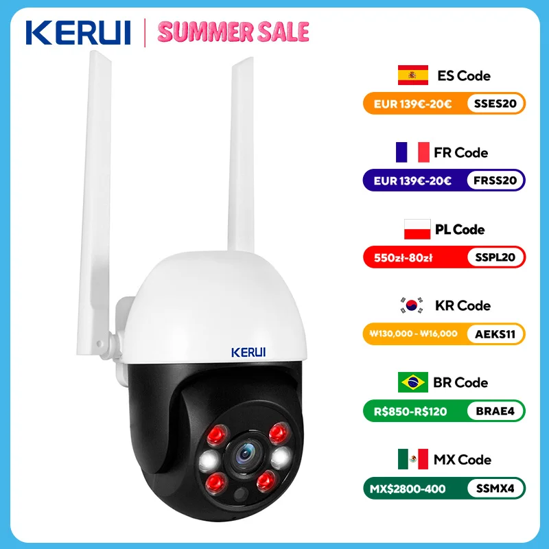 KERUI 8MP PTZ WiFi Security Camera