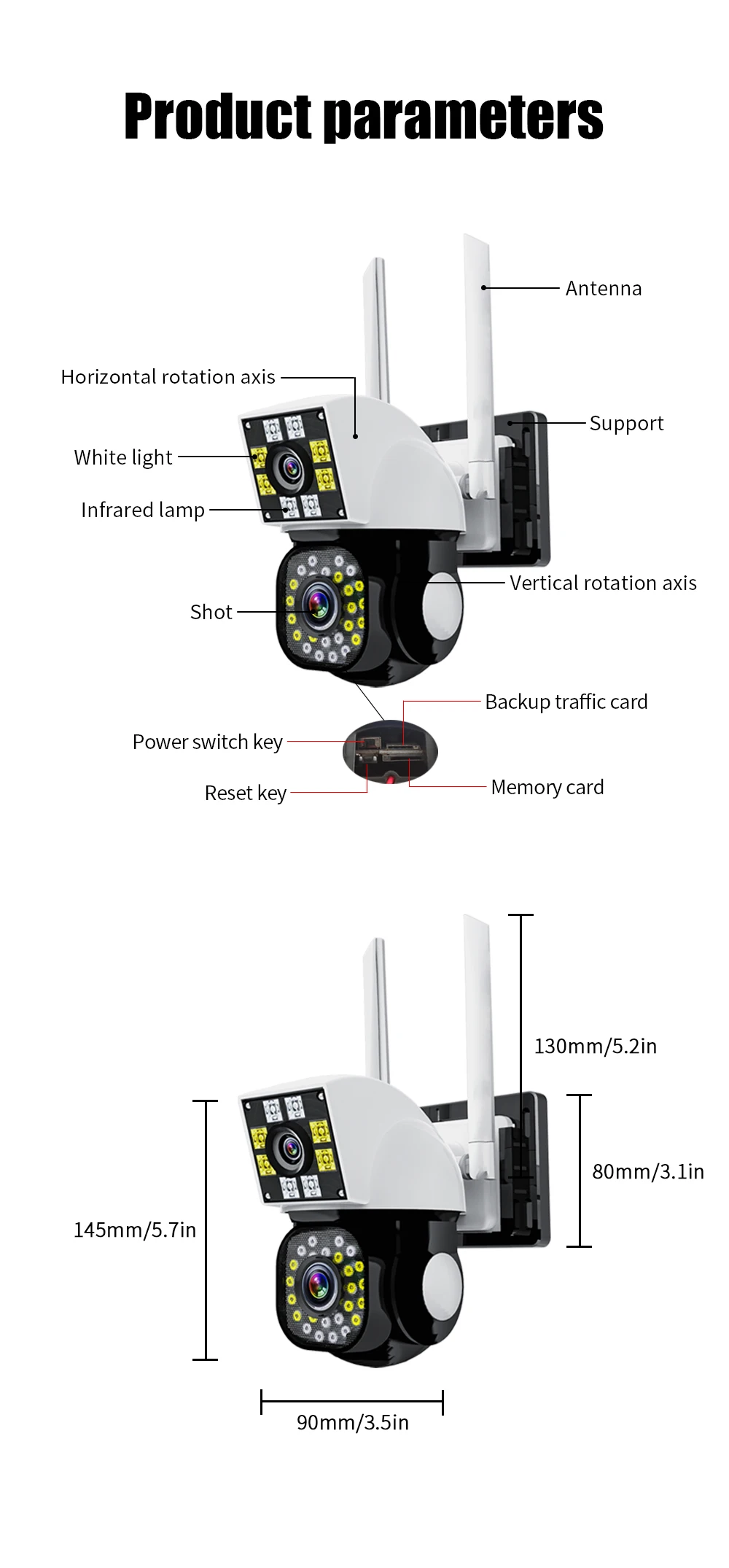 Neye Dual Lens WiFi Security Camera