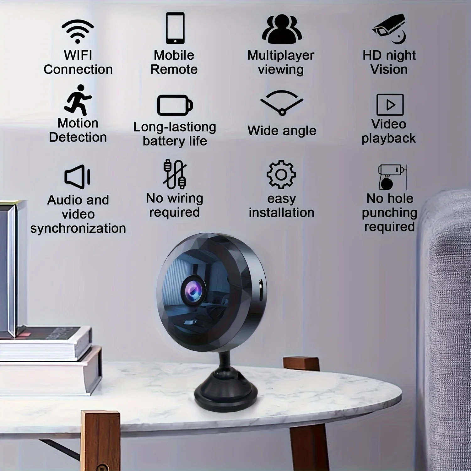 Mini WiFi Security Camera 1080P