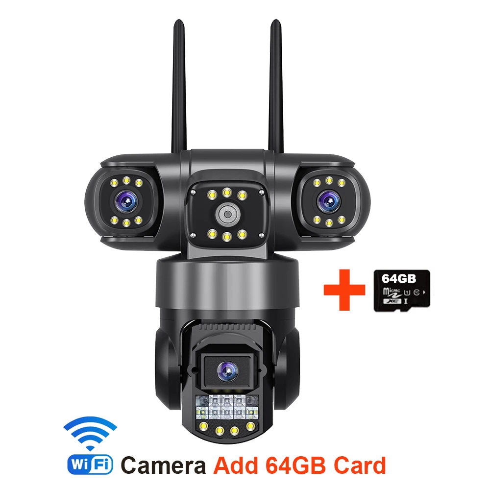 V380 Pro Triple Lens WiFi Security Camera