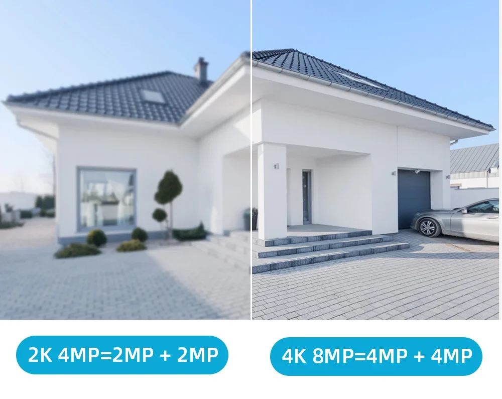 4K 8MP Dual Lens PTZ Security Camera