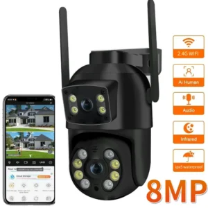 8MP 4K Dual Lens PTZ Camera