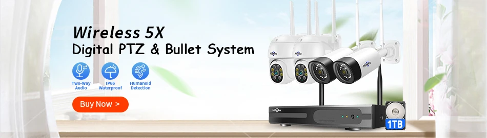Hiseeu WiFi Security Camera IP66