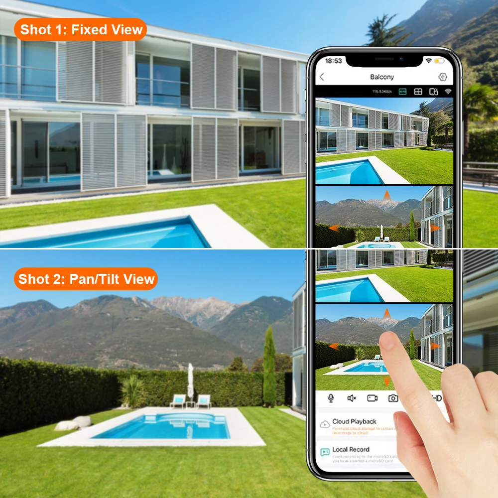 8MP 4K Dual Lens PTZ Camera