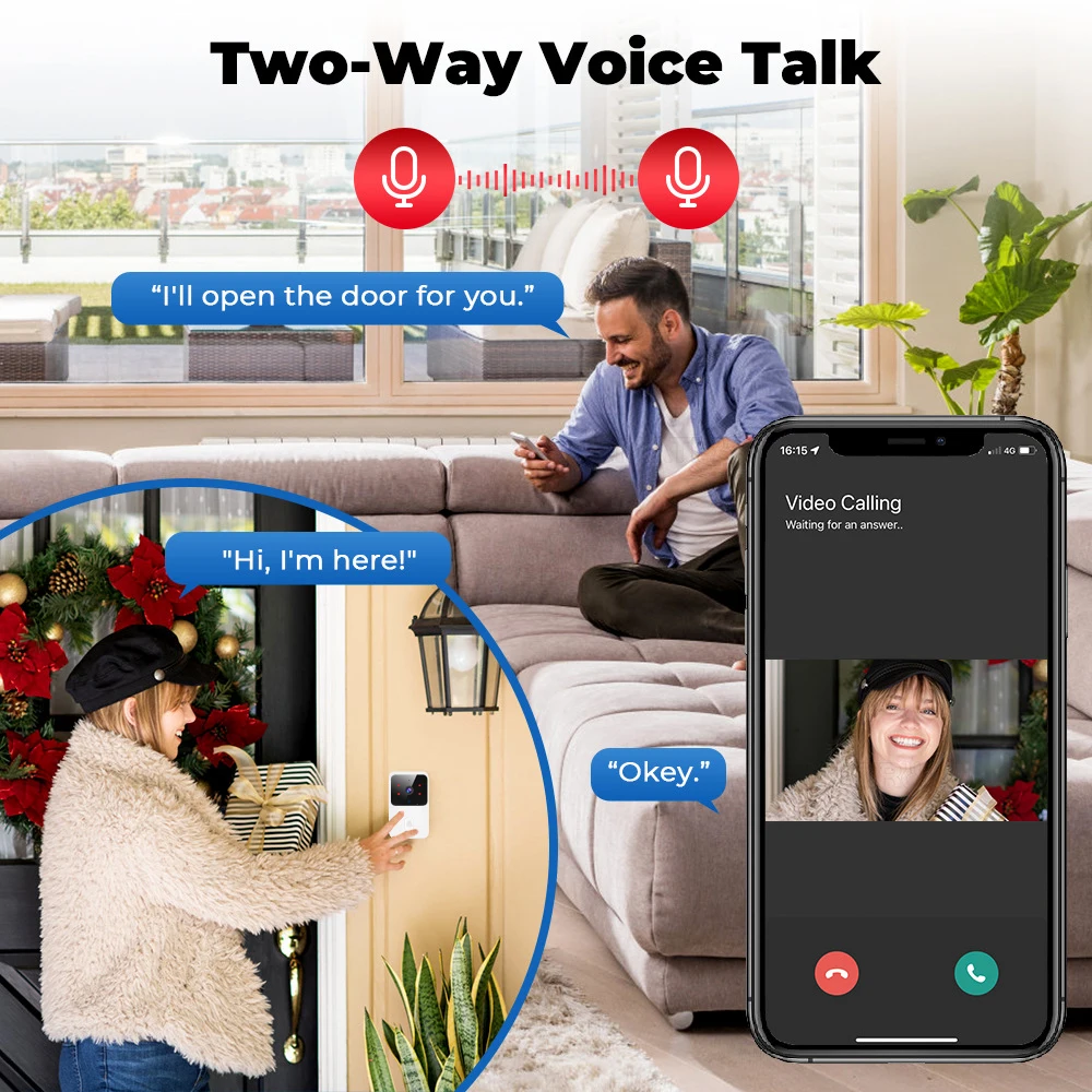 Smart WiFi Video Doorbell Camera