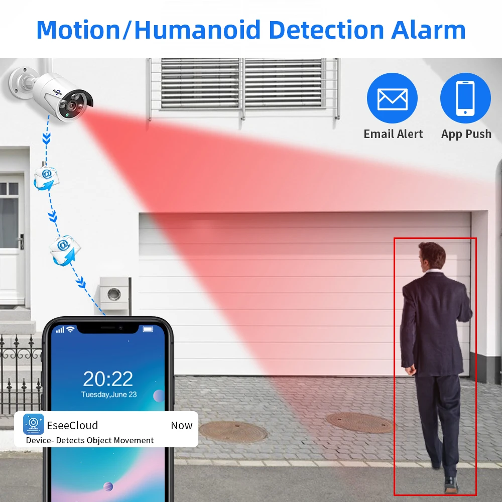 Hiseeu WiFi Security Camera IP66