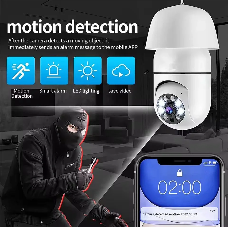 E27 WiFi Bulb Security Camera