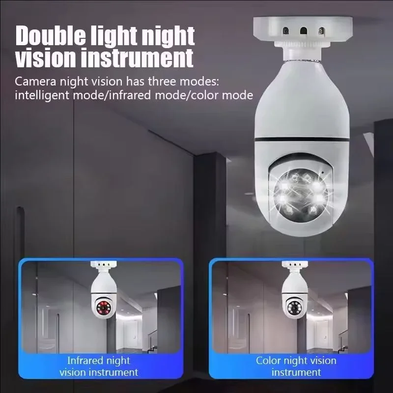 E27 WiFi Bulb Security Camera