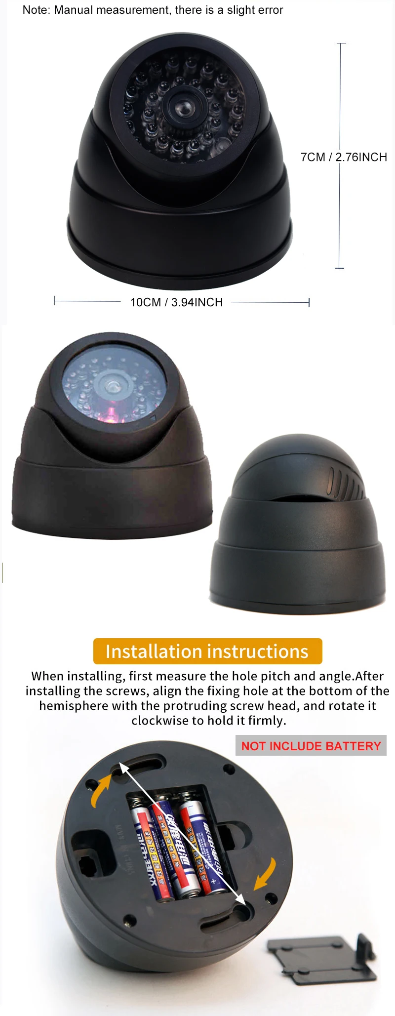 Dummy Dome Security Camera