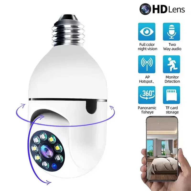 E27 WiFi Bulb Security Camera