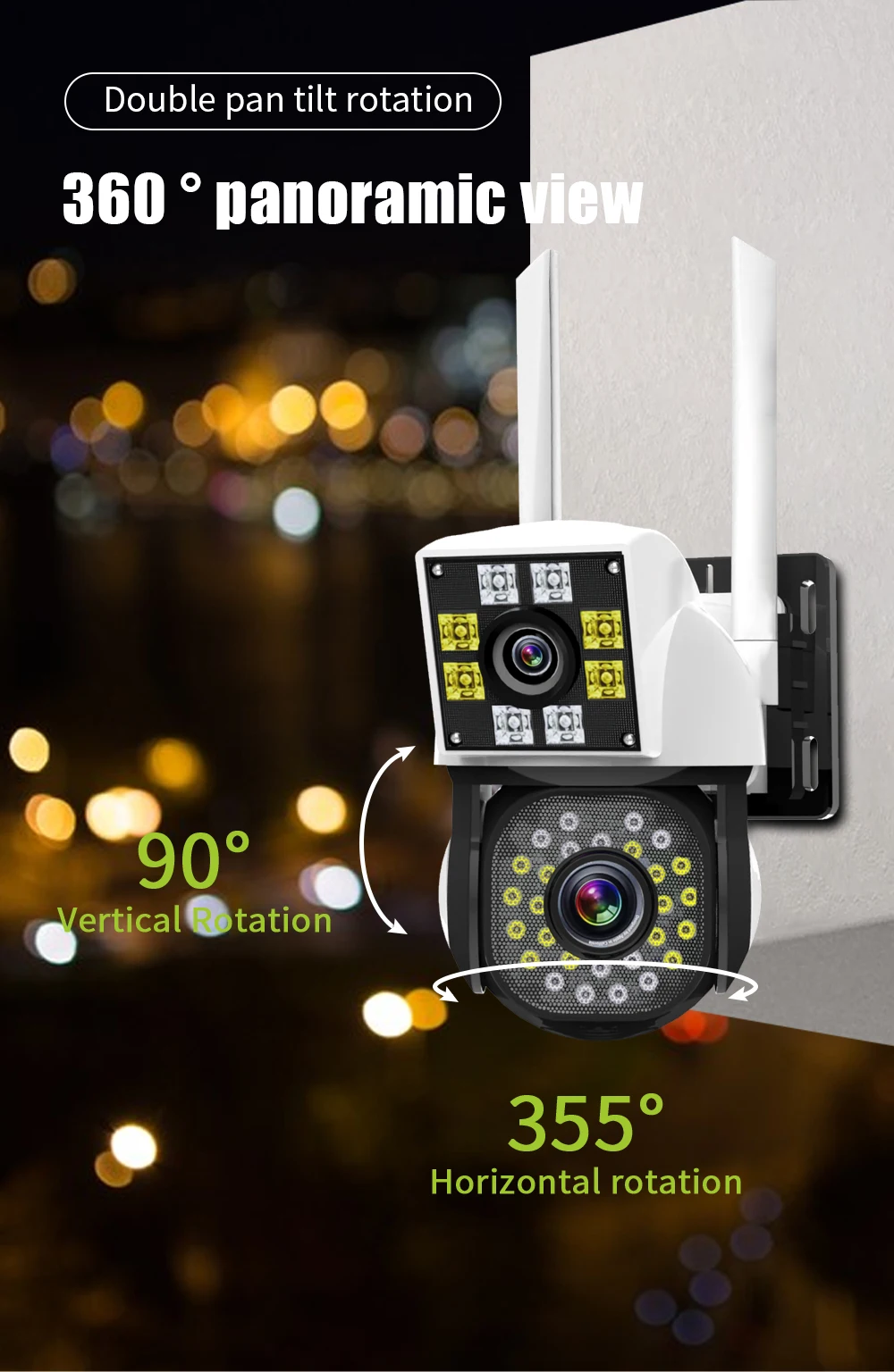 Neye Dual Lens WiFi Security Camera