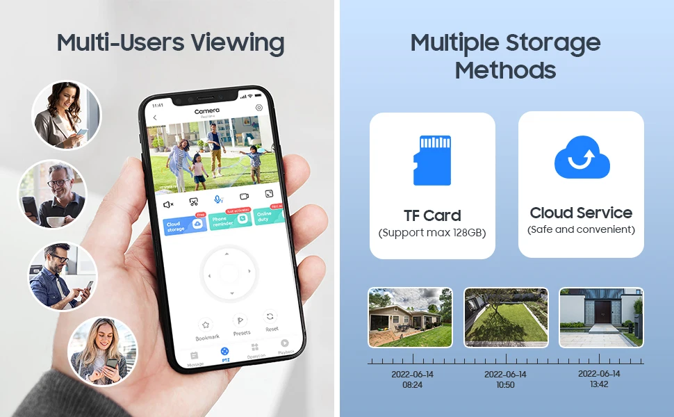 4MP PTZ WiFi Security Camera Outdoor