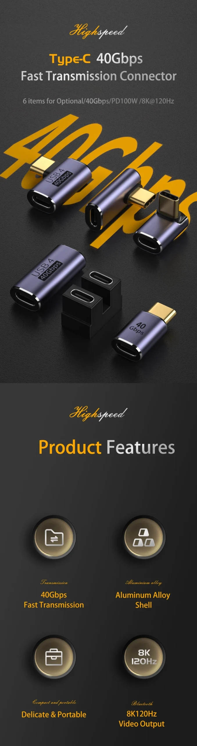 USB 4.0 100W 8K Adapter
